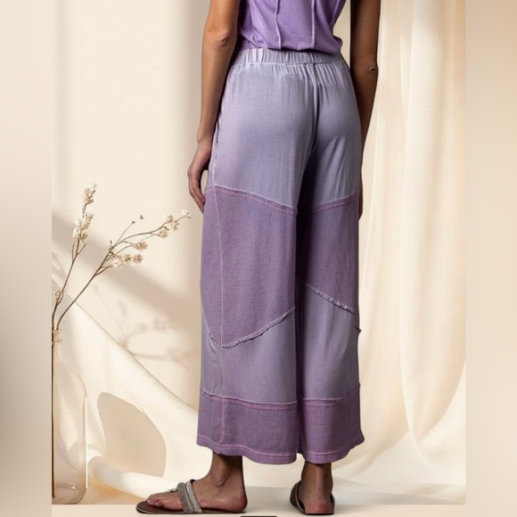 POL Lavender Wide-Leg Cropped Pants - Picture 5 of 9